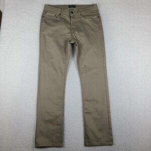 Kenneth Cole Jeans Mens 34x32 Tan Brown Straight Leg Medium Wash
